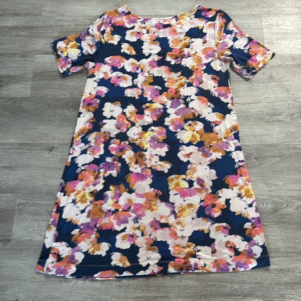Yumi Kim shift T-shirt style floral Bloom Dress Sz M - Picture 7 of 8